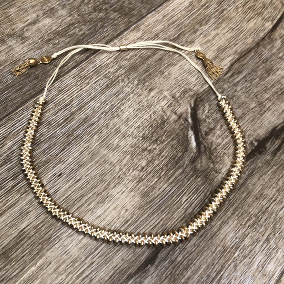 Spartina 449 18K Matte Goldtone Beach Bo 12.5 in Choker Necklace - Picture 3 of 5